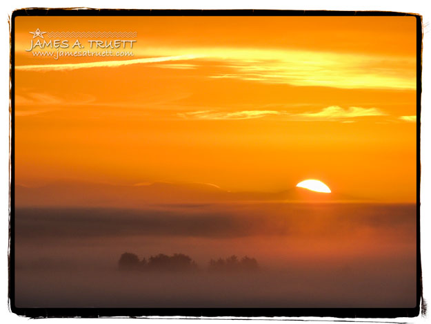 Sunrise over County Clare.