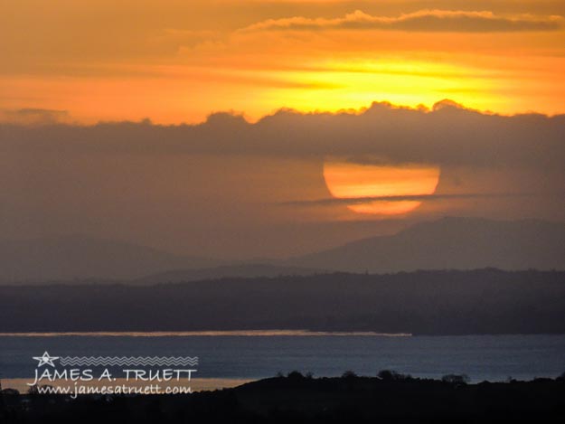 Sun Disc over River Shannon