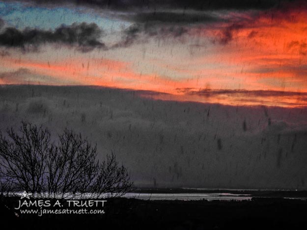 Hail Storm At Sunrise over County Clare, Ireland