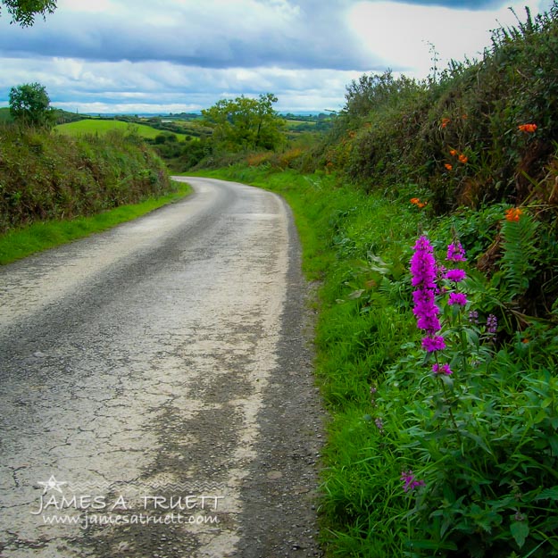 Irish Country Road in County Clare