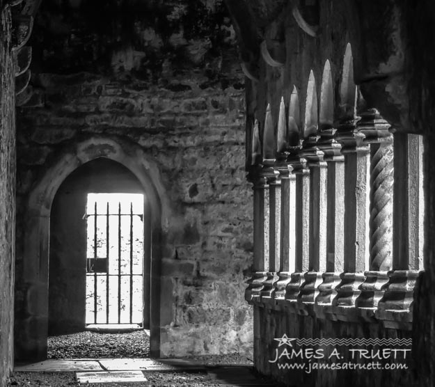 Halls of Quin Abbey National Monument in County Clare, Ireland