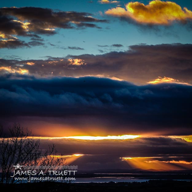 Tunnels of Light over Ireland's Shannon Airport