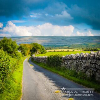 Burren Country Road in Ireland's County Clare.