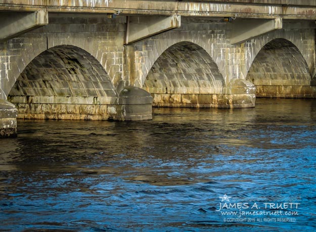 Arched Bridge over Ireland's River Shannon