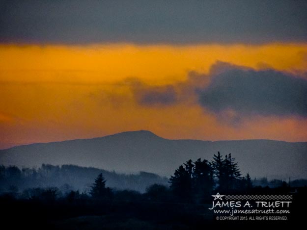 Misty Irish Countryside at Dawn