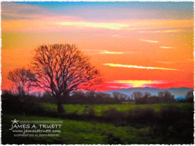 Symphonic Irish Spring Sunrise over Lissycasey, County Clare