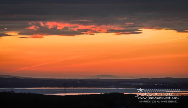 Sunrise Reflecting in River Fergus near Ennis, County Clare