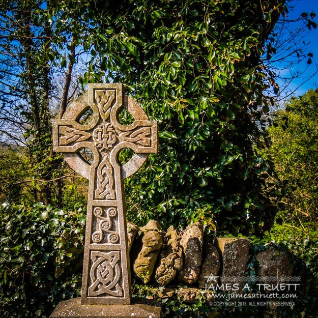 Celtic Knots Decorate a Celtic Cross