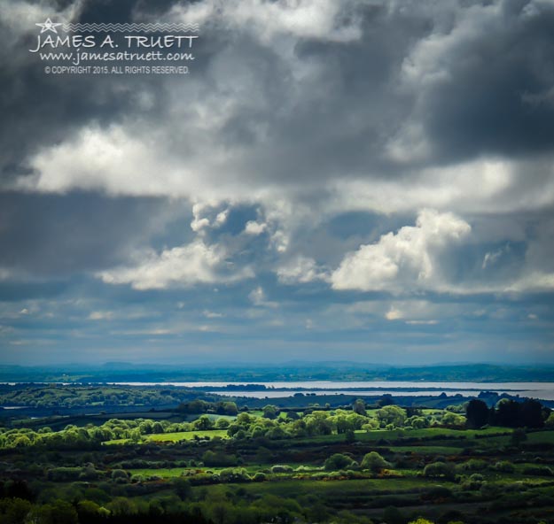 Dark Sky over County Clare's Shannon River Valley