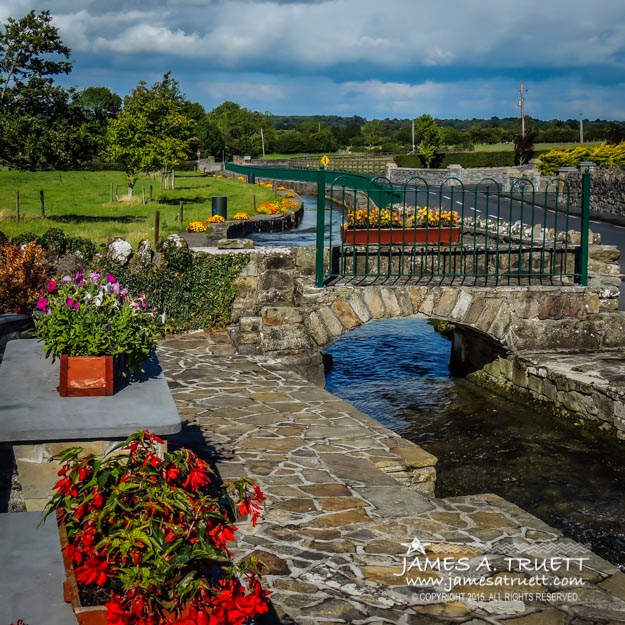 Roadside Park along County Galway's Abbey River.