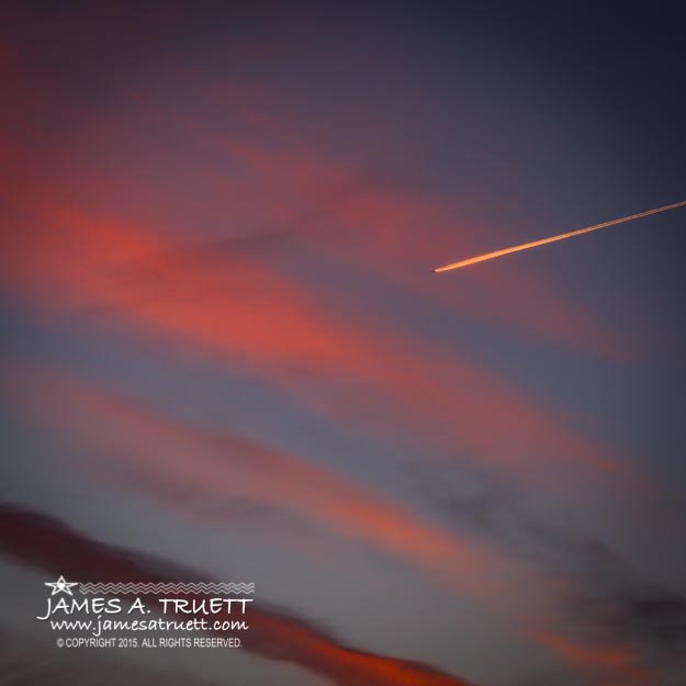 Jet at Sunrise over Ireland’s Shannon River Valley