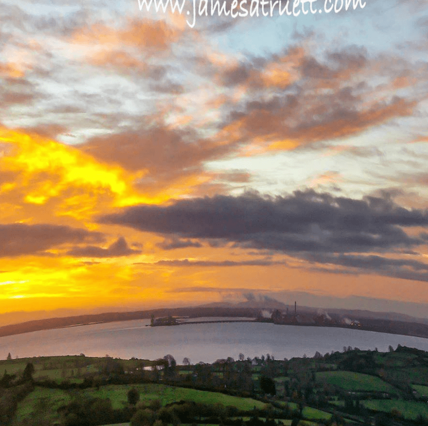 Panoramic Sunrise over Shannon Estuary