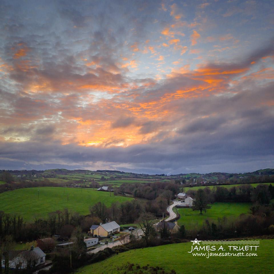 Winter Sunset over County Clare