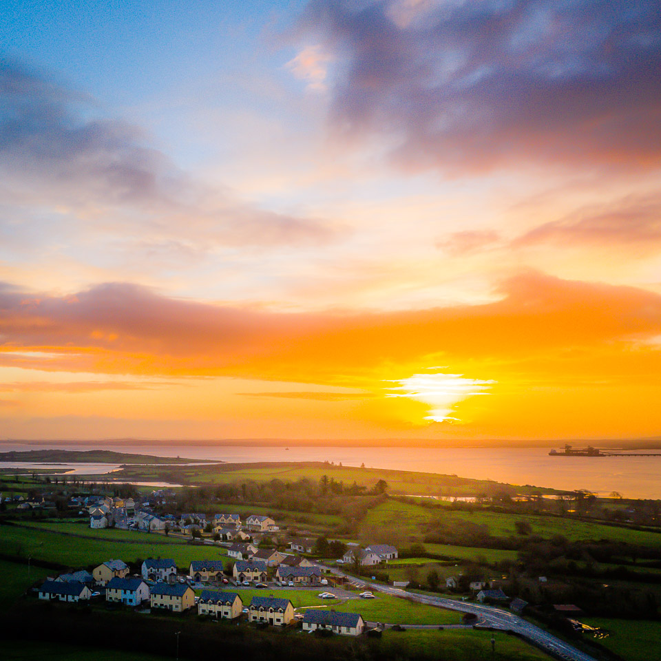 Winter Sunrise over Kildysart and the Shannon Estuary