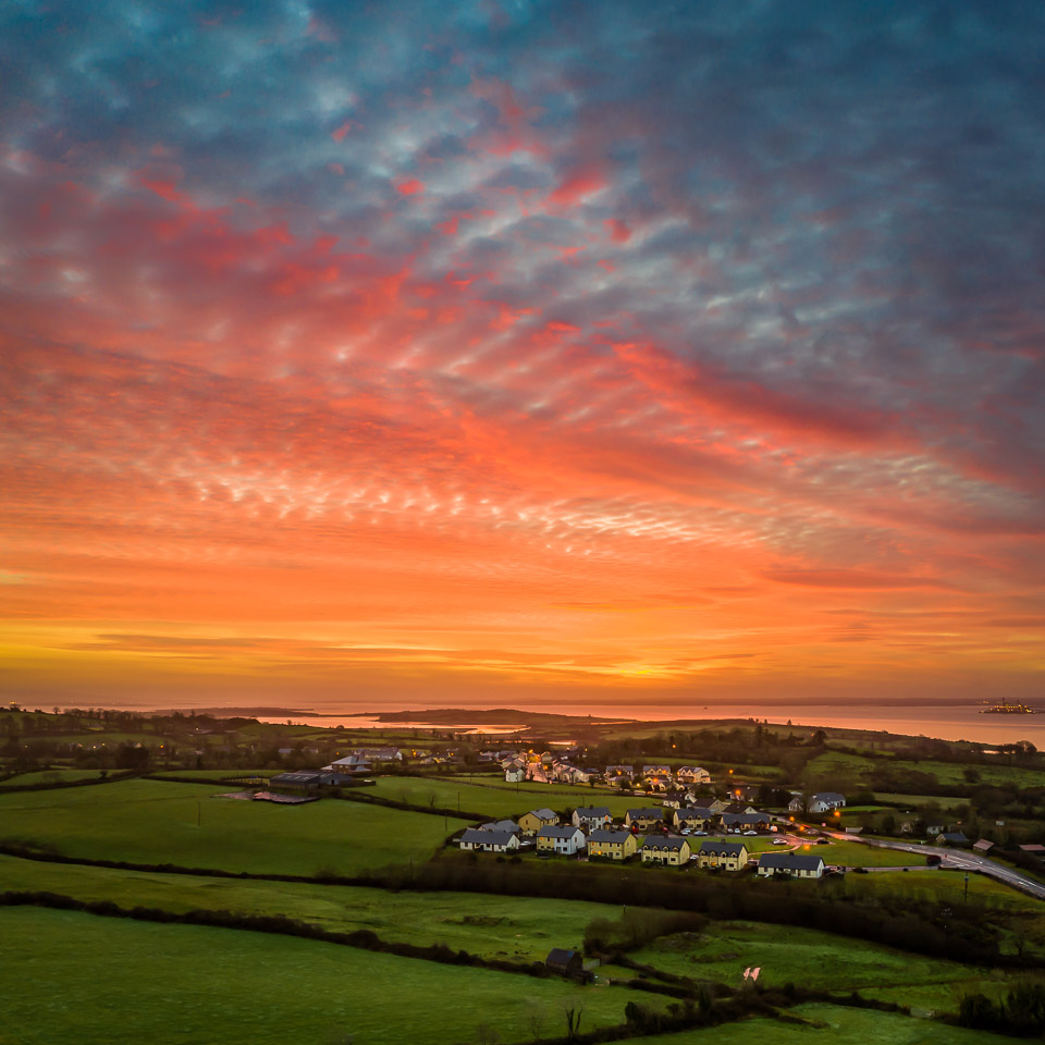 Crimson Sunrise over Kildysart