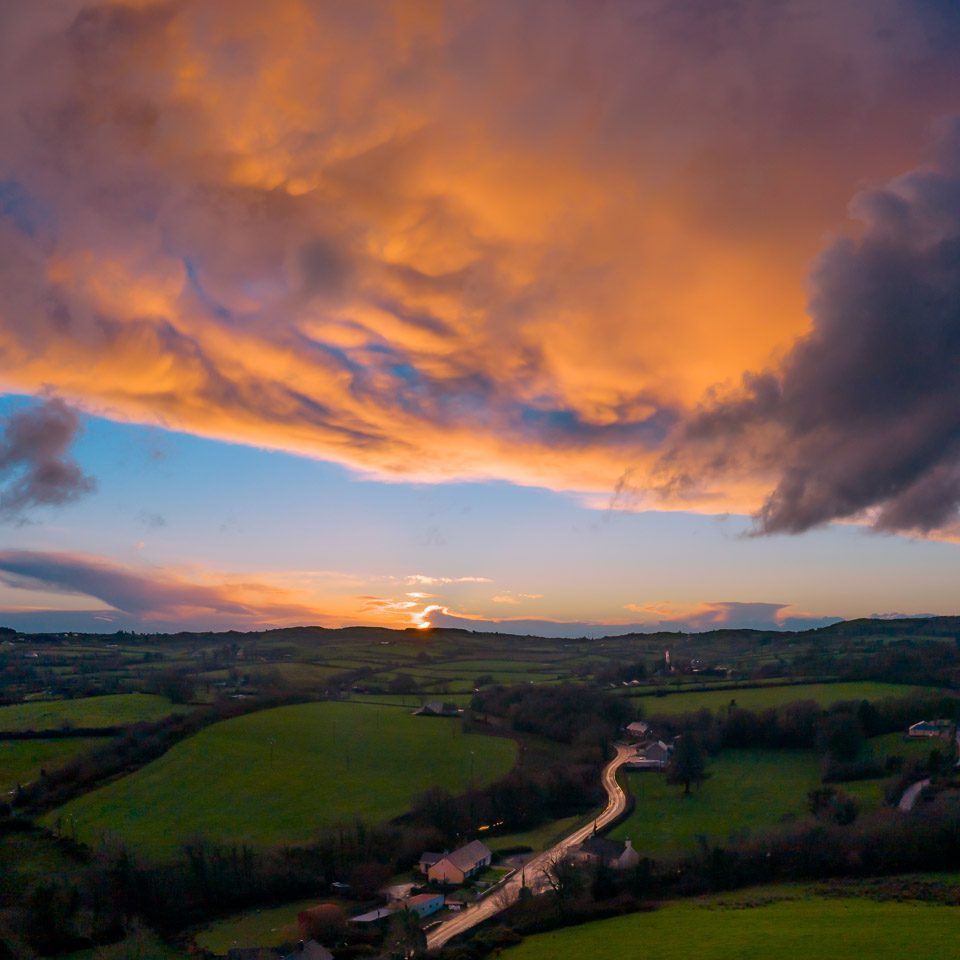 Sunset Over County Clare Near Kildysart