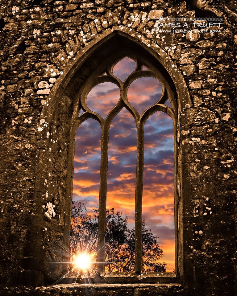 Summer sunrise at Clare Abbey