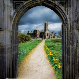 Path to Ireland's Quin Abbey, County Clare