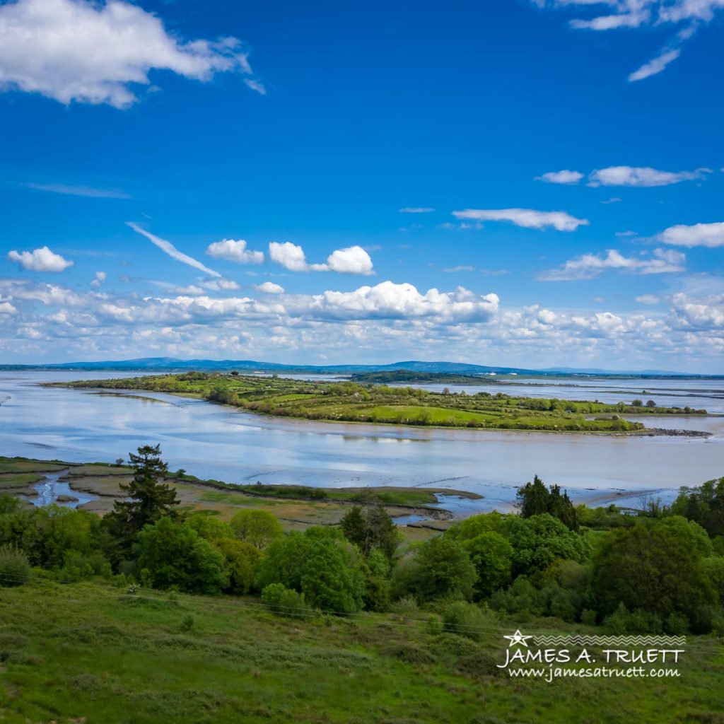 Deer island in shannon estuary