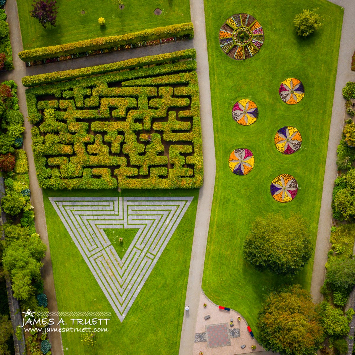 vandeleur walled garden from above