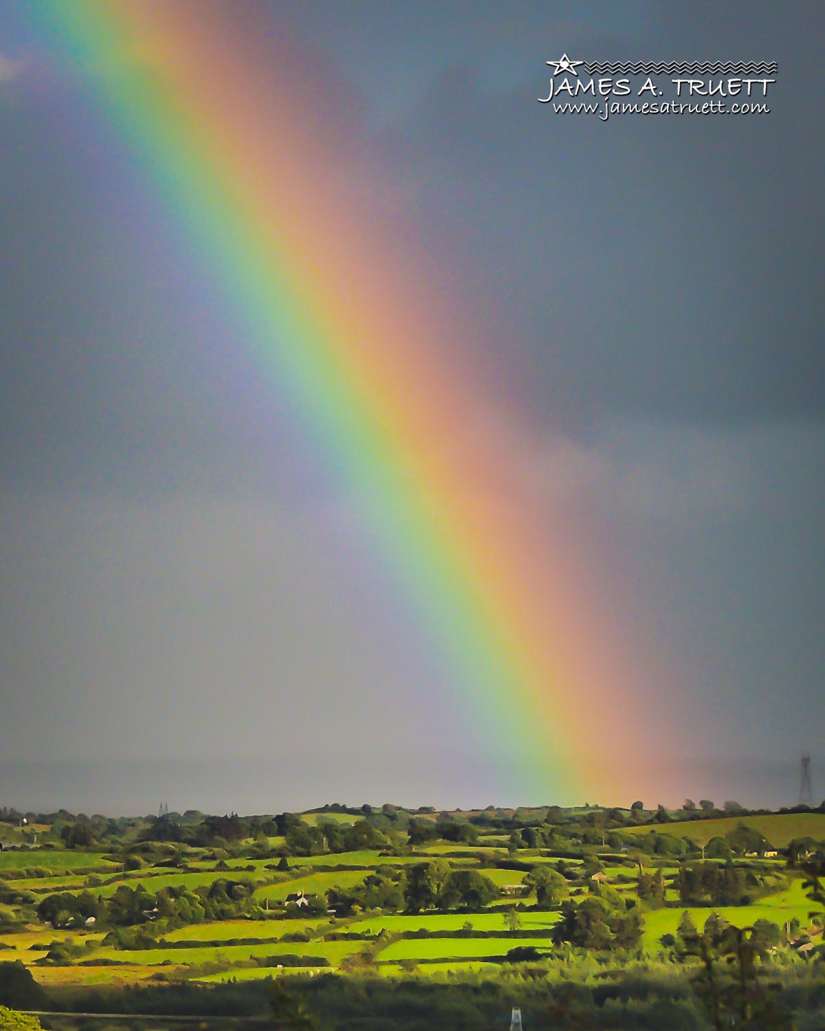 Vibrant Rainbow over County Clare