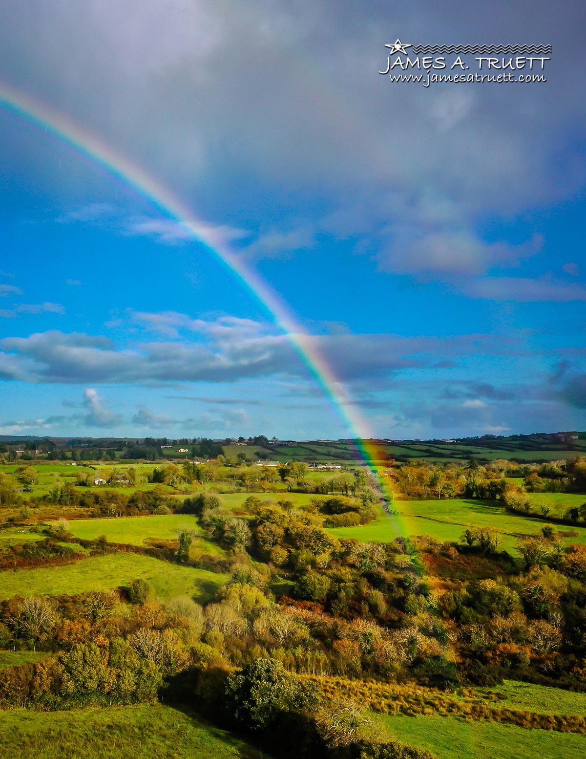 Rainbow over Irish Countryside