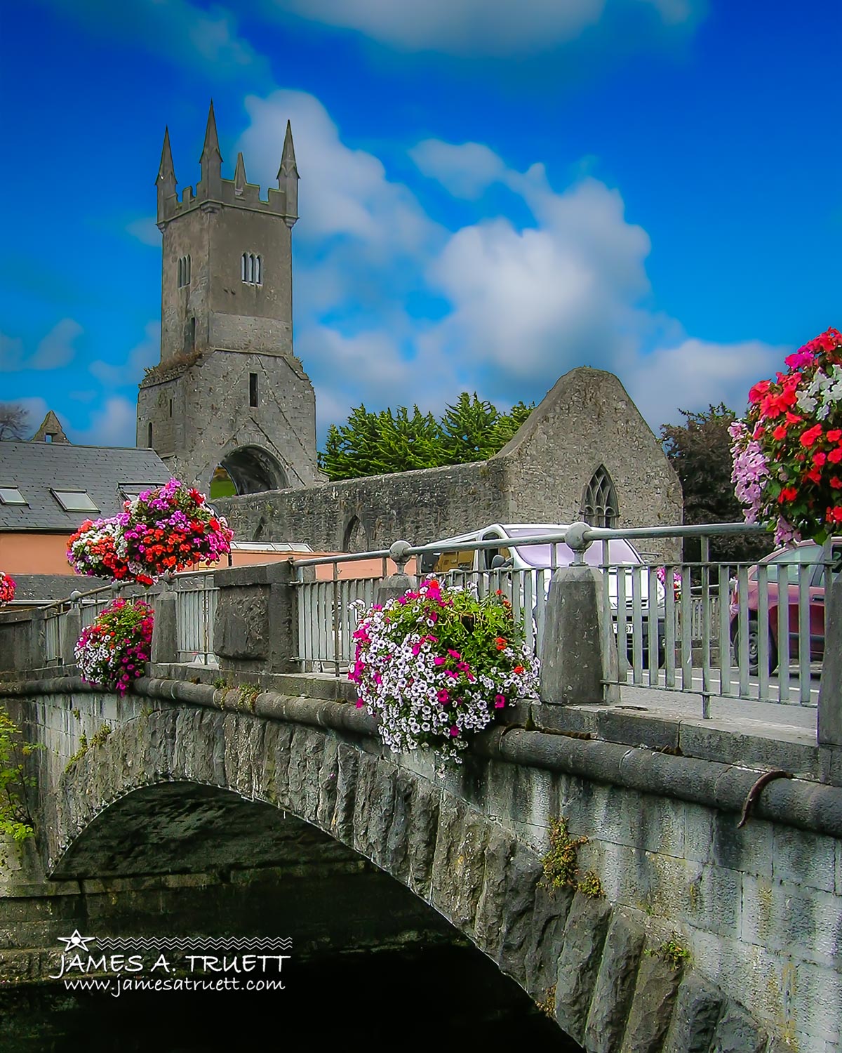 Blue Skies over Ennis Friary