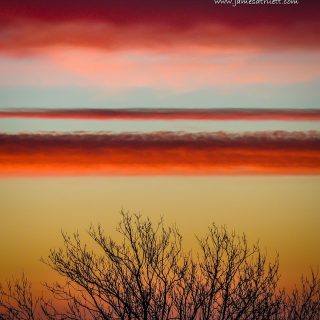 Crimson Clouds at Sunrise