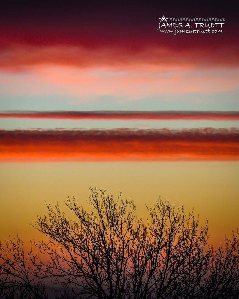 Crimson Clouds at Sunrise